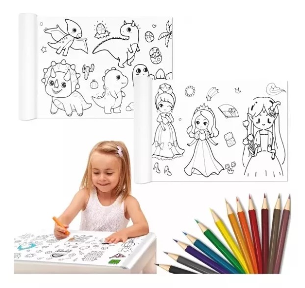 Rollo para colorear de 3 Metros